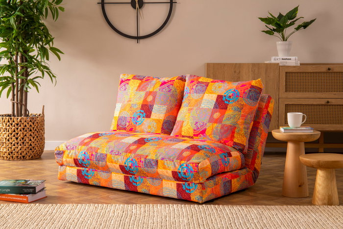 Atelier Del Sofa Taida - Patchwork Sofá cama de 2 plazas Multicolor